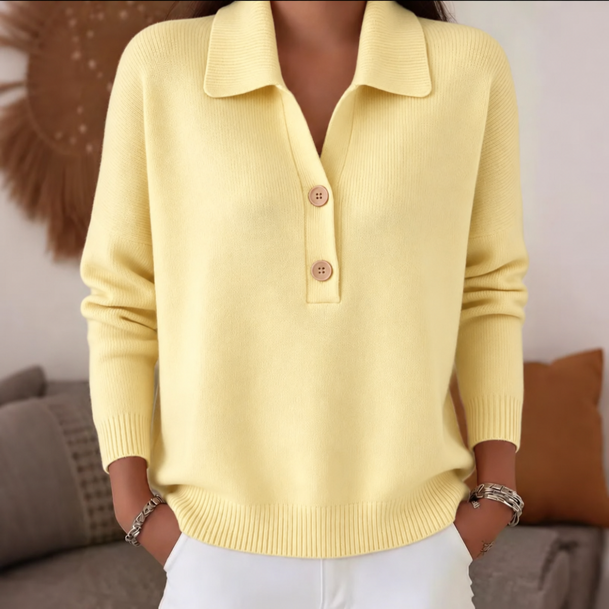 Belisara - Soft-Touch V-Neck Sweater