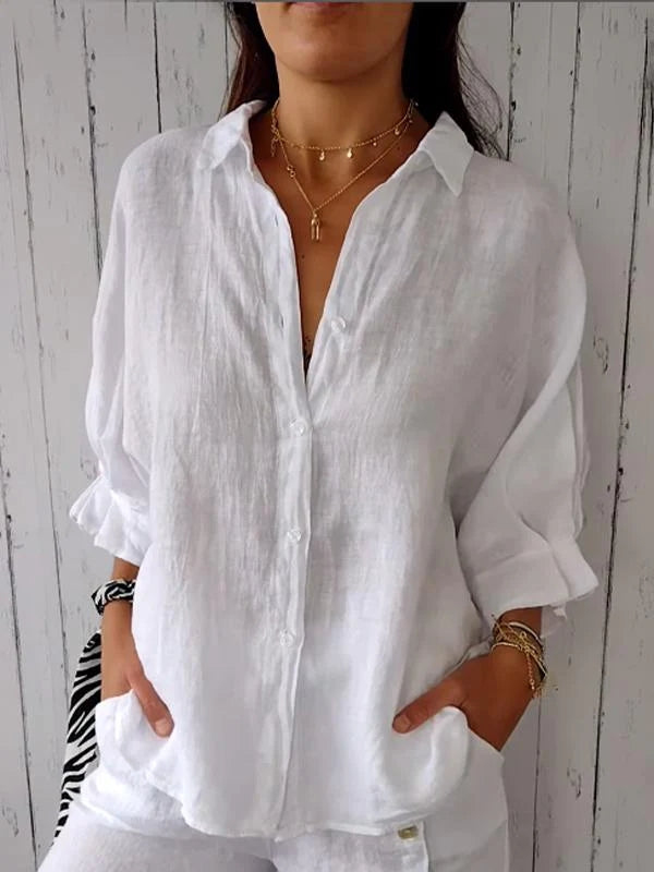 Everyday Tie-Back Lightweight Comfort Blouse