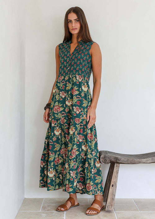 Boho Tiered Maxi Dress Wild Garland
