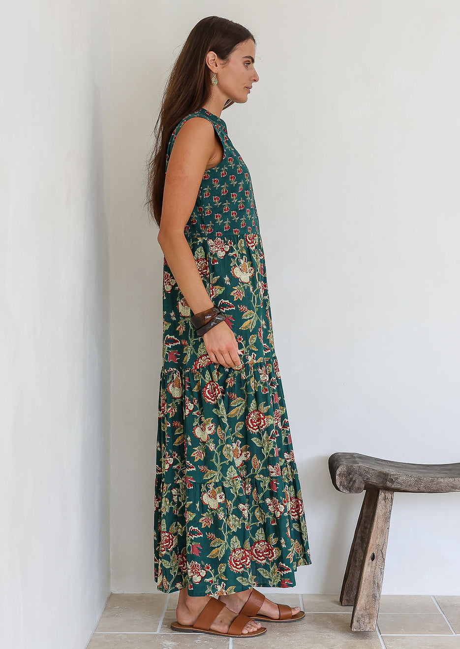 Boho Tiered Maxi Dress Wild Garland