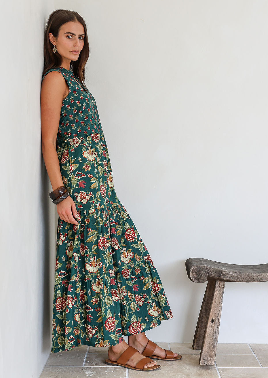 Boho Tiered Maxi Dress Wild Garland
